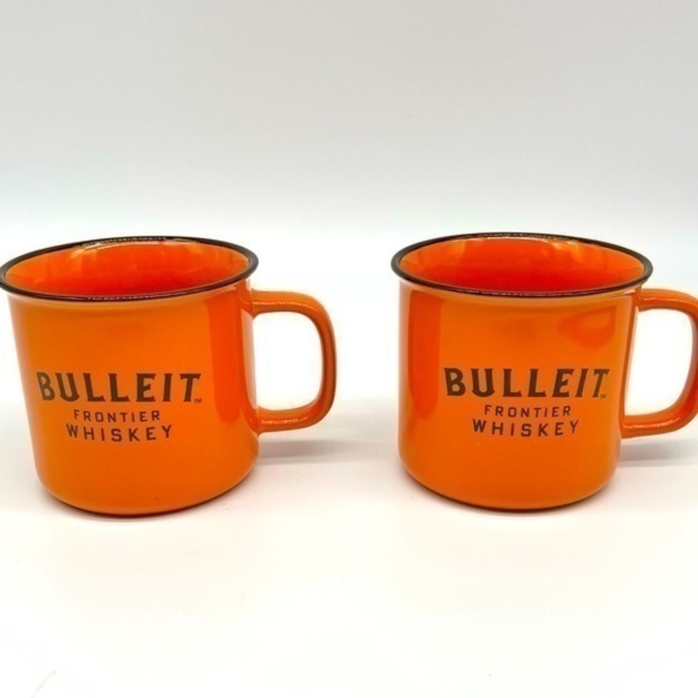 Bulleit Whiskey mugs NEW set of 2